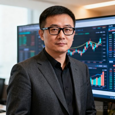 三亿体育创始人兼CEO张磊，40岁男性，短发戴黑框眼镜，身着深灰色西装，背景为公司数据监控大屏，表情沉稳自信